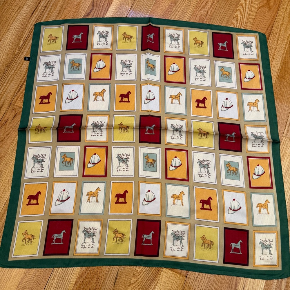 Beautiful chic horse print scarf